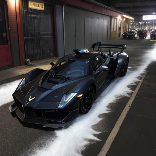 Batmobile at the Carwash