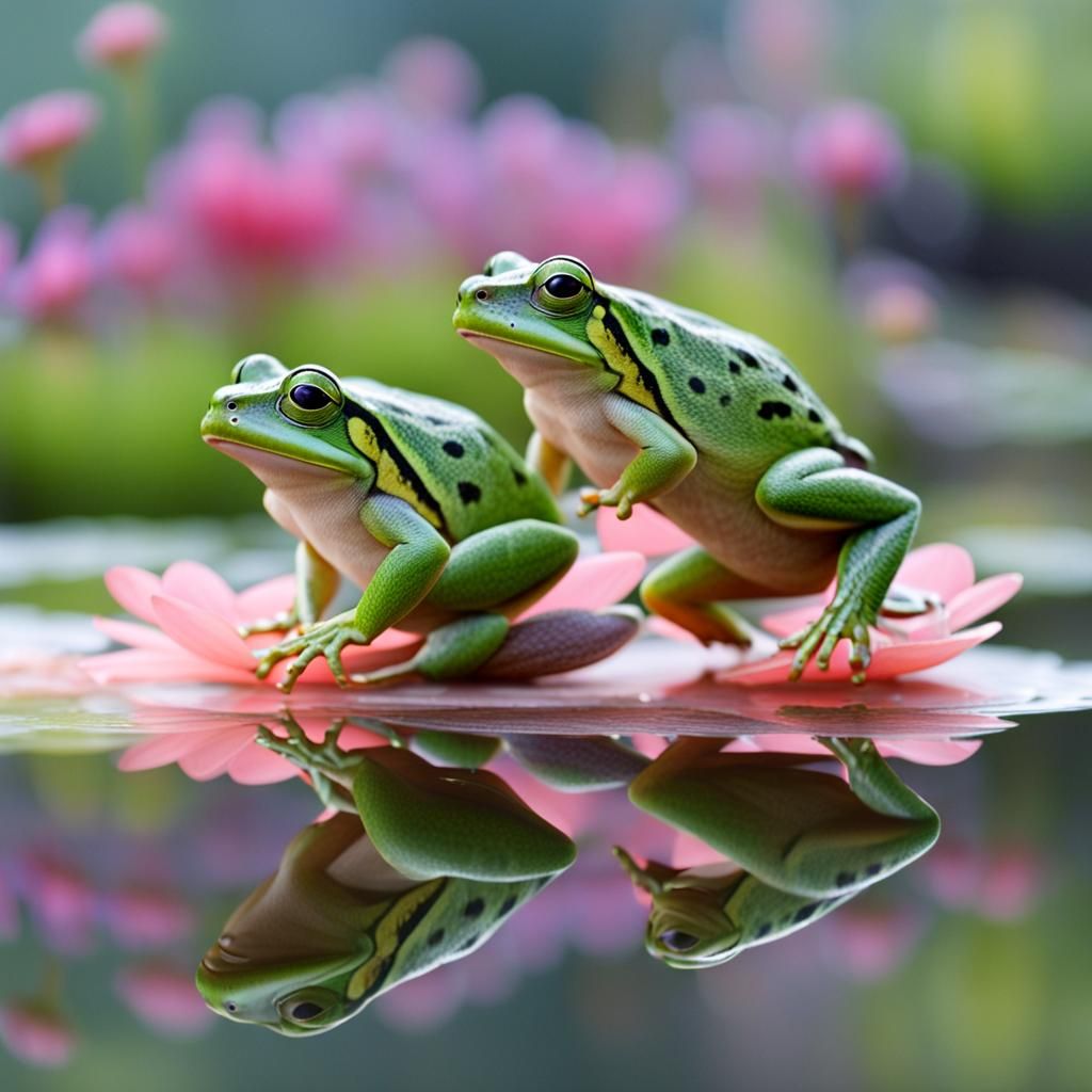 Charming Ballet: Frogs in a Whimsical Performance