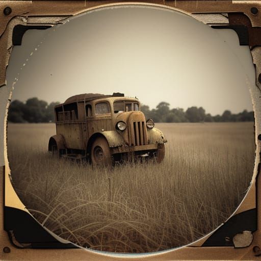 Nostalgic Vintage Photo of Abandoned Toy