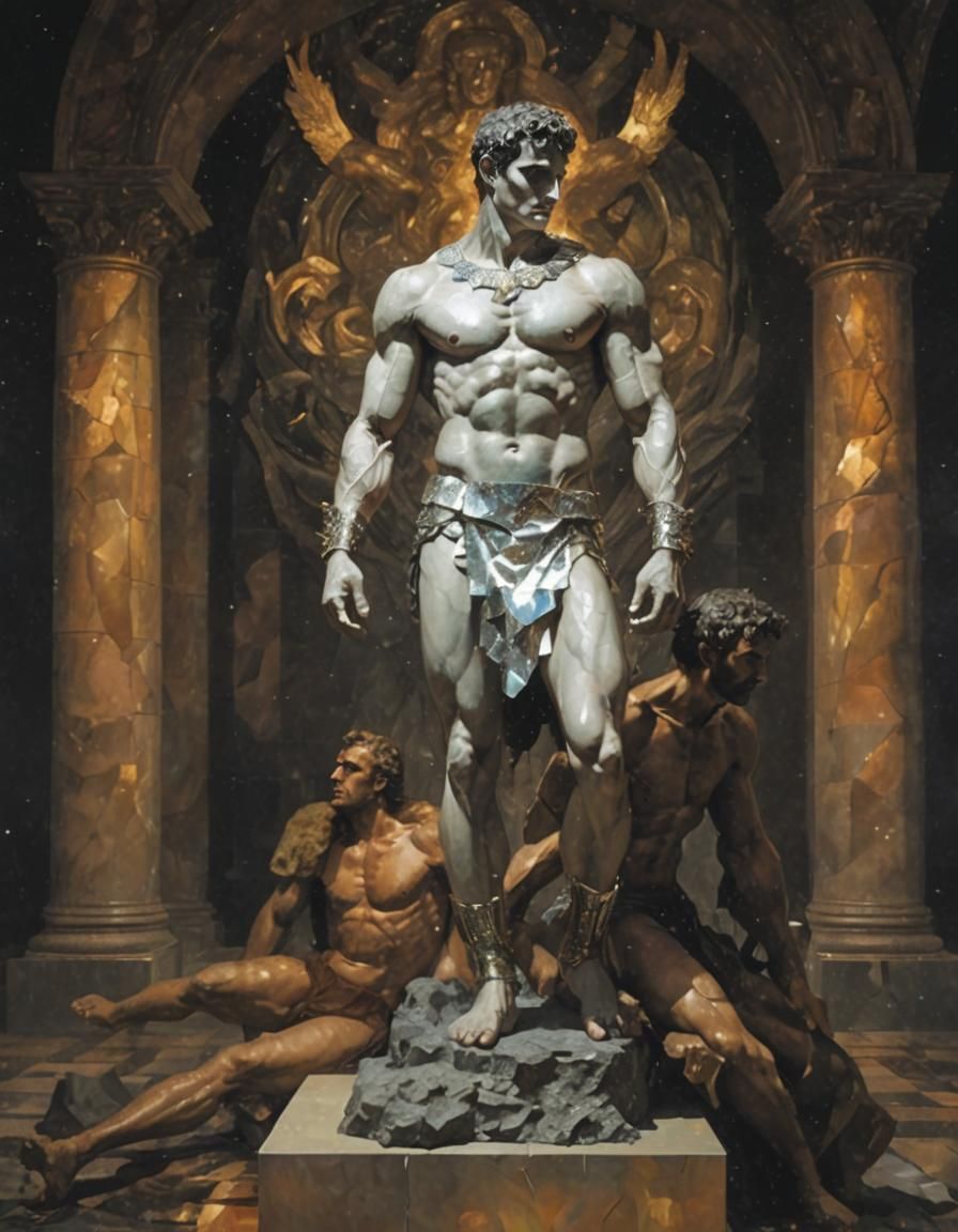 Surrealistic Depiction of Nicomedes IV Triumphing over Caesa...