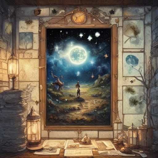 Whimsical Creatures Play in Enchanted Forest