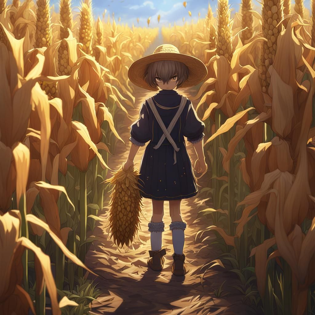 Children of the Corn: Detailed 3D Anime Art