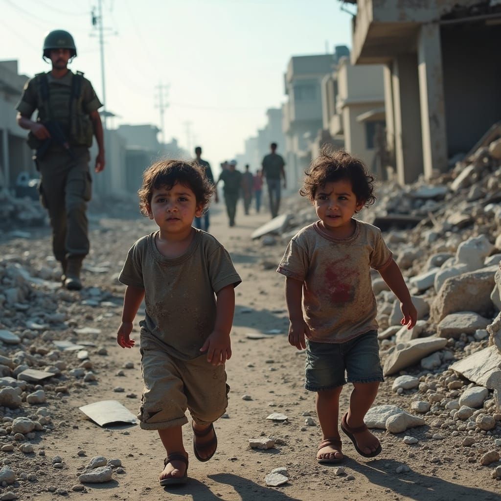 War-Torn Gaza: Haunting Scenes of Chaos and Despair