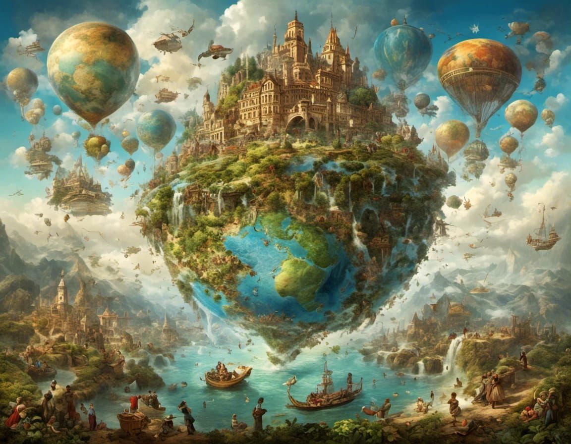 Hyperreal Image of Flat Earthers