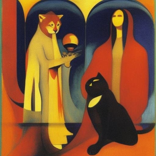 Vampire Lord, Cats, Wine in Sci-Fi Deep Space