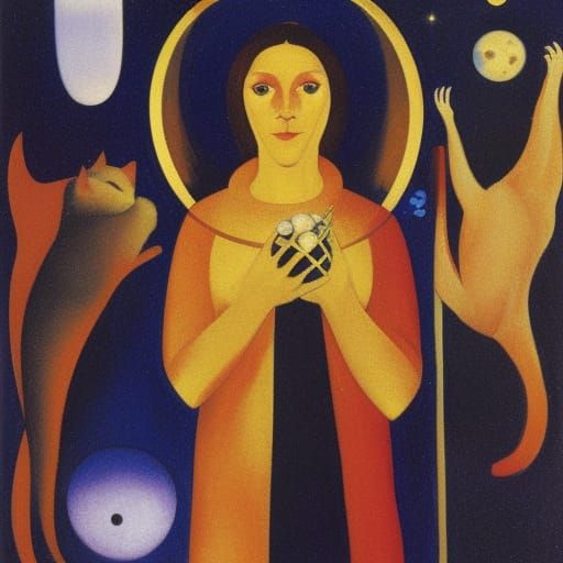 Vampire Lord, Cats, Wine in Sci-Fi Deep Space