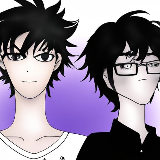 Anime Style Image of Two Gay Men