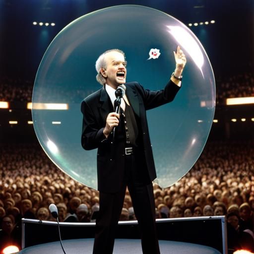 Comedian Performing Stand-Up Monologue