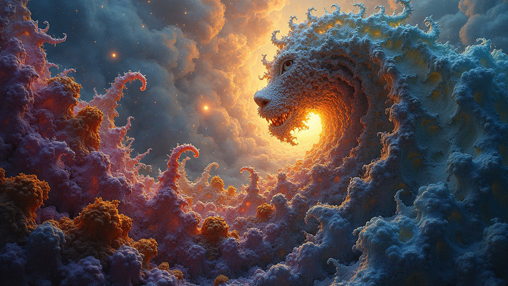 Dreamlike Fractals: Infinite Recursive Patterns