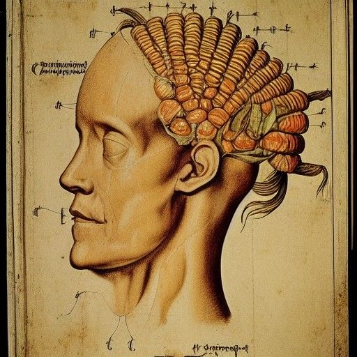 16th Century Anatomical Corn Diagram