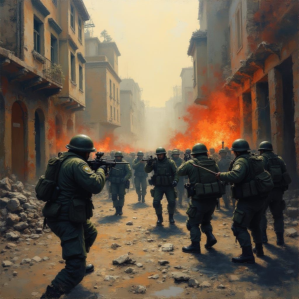 War in a Gritty, Atmospheric Landscape