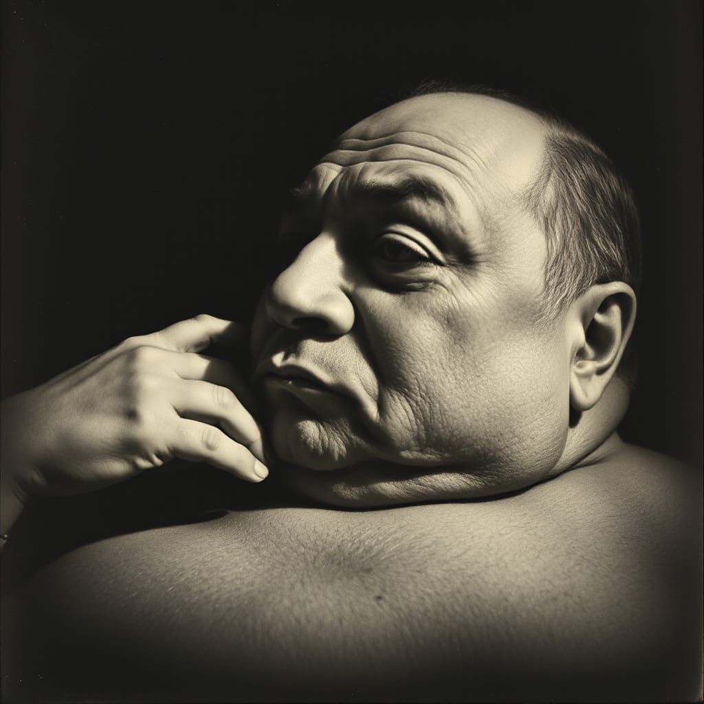 Botero-Inspired Macro Photogravure with Volumetric Lighting