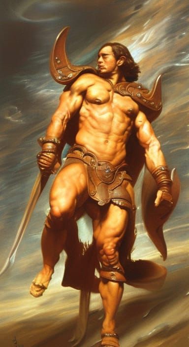 John Carter of Mars in Baroque Style