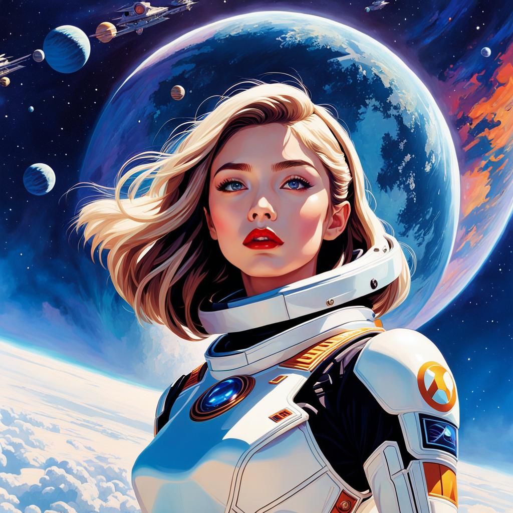 Infinite Adventure: Portrait in Illustrative Style