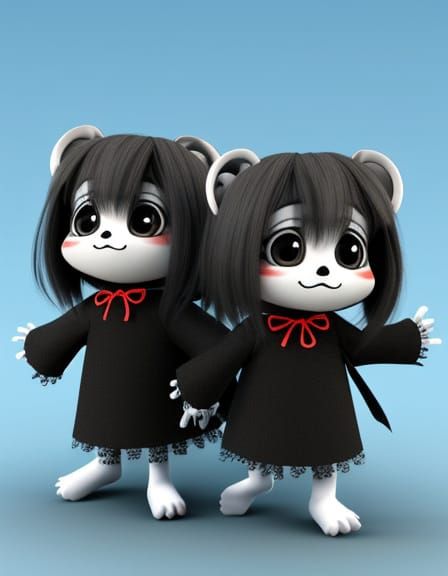 Cute Spooky 3D Characters