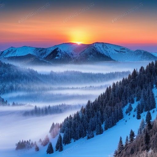 Majestic Mountain Sunrise Landscape