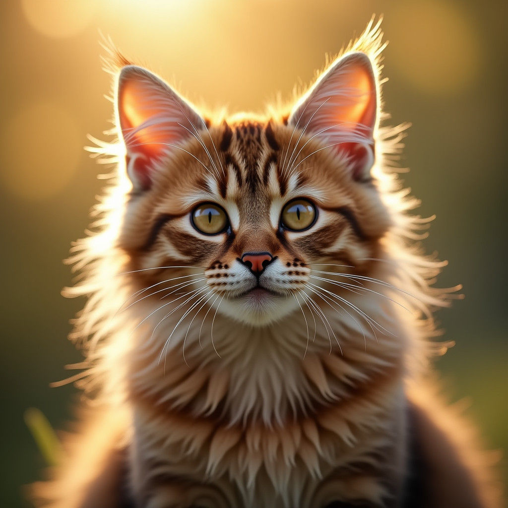 Majestic Cat Portrait in Natural Lighting
