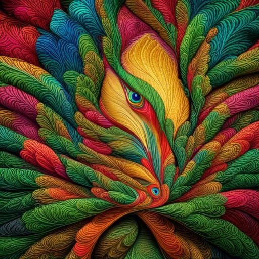 Decadent Peacock Tapestry in Rich Colors