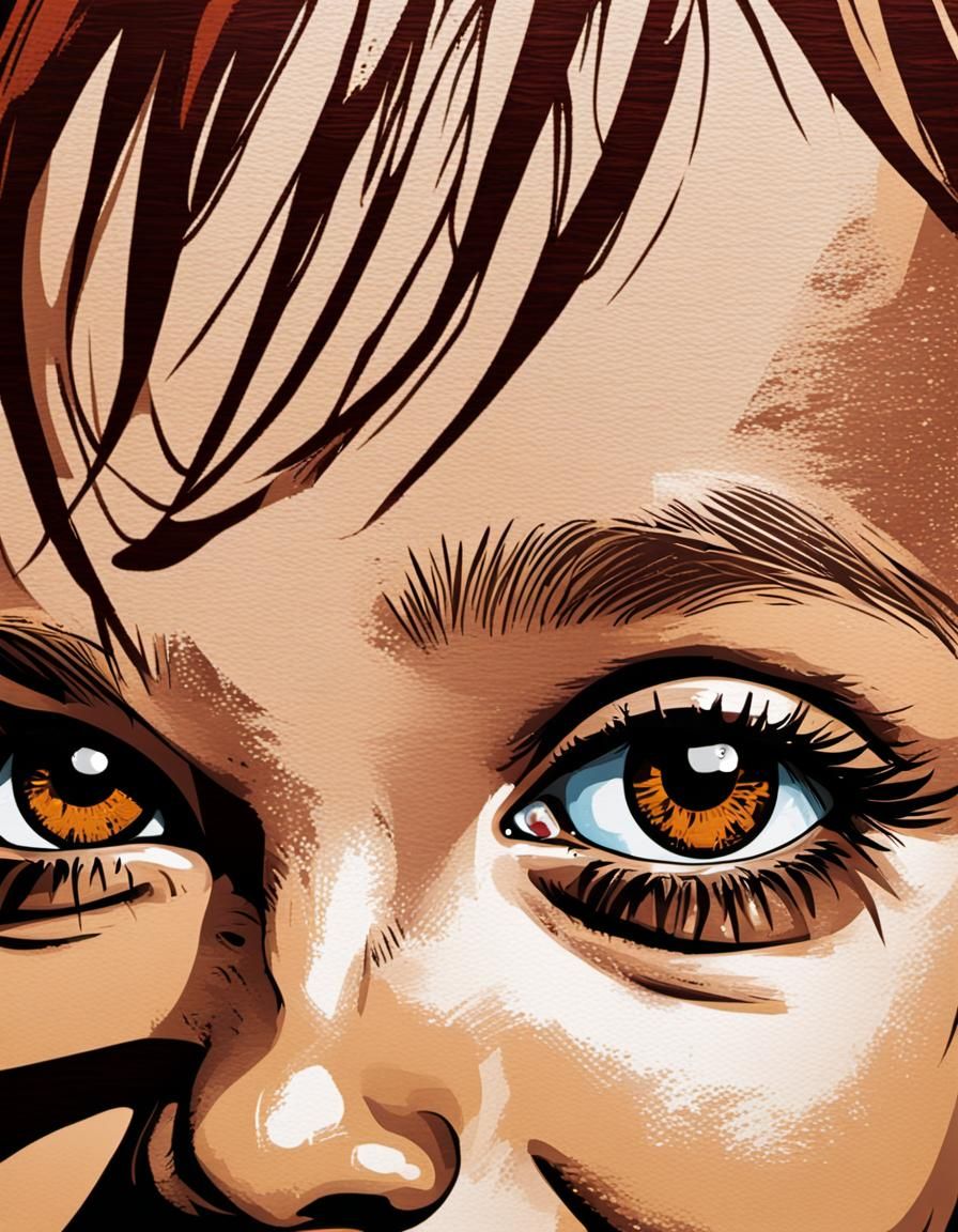 Street Pop Art Close-Up: Mahogany Toddler