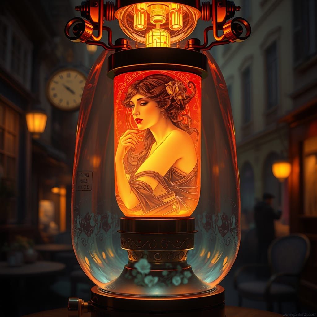 Art Nouveau Lava Lamp v2