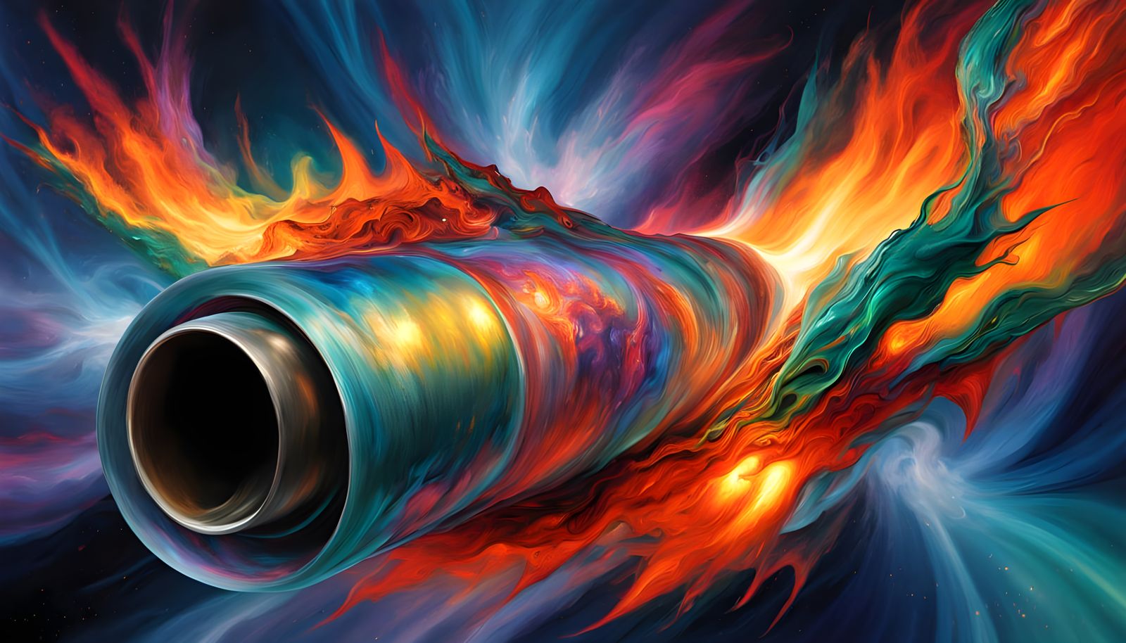 Stunning Vortex of Interstellar Energy