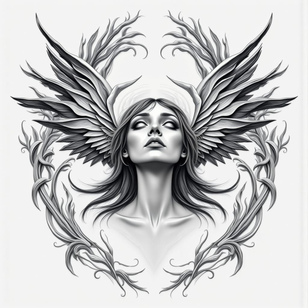 Whimsical Winter Landscape in Impasto Style