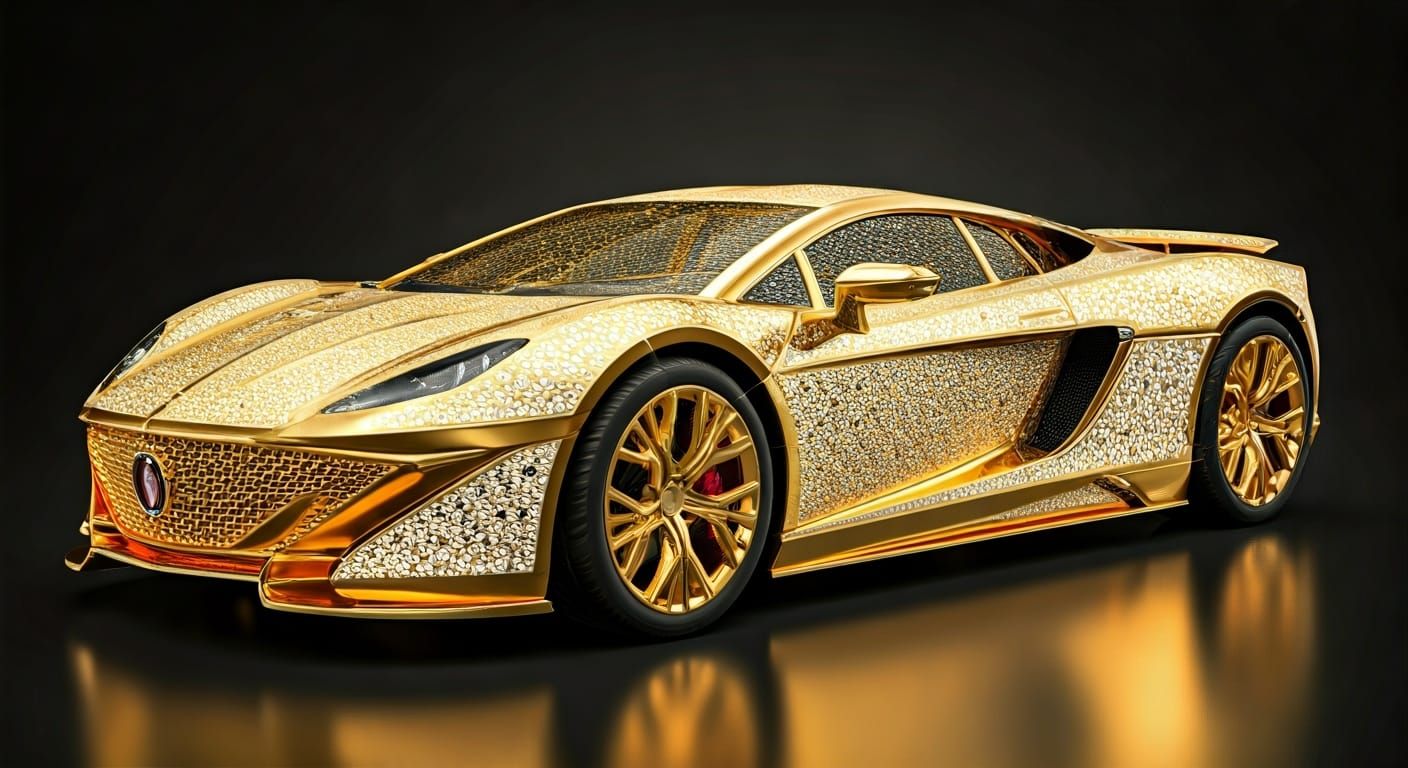 Solid Gold Bugatti