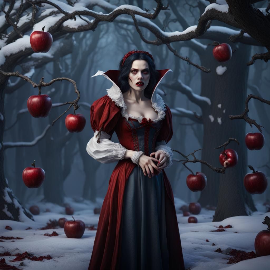 Vampire Snow White with Bloody Apple