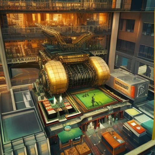 Surreal Glamour: A Psychedelic CGI Masterpiece