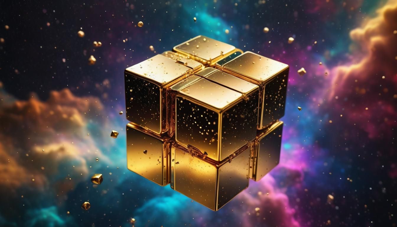Cube on space