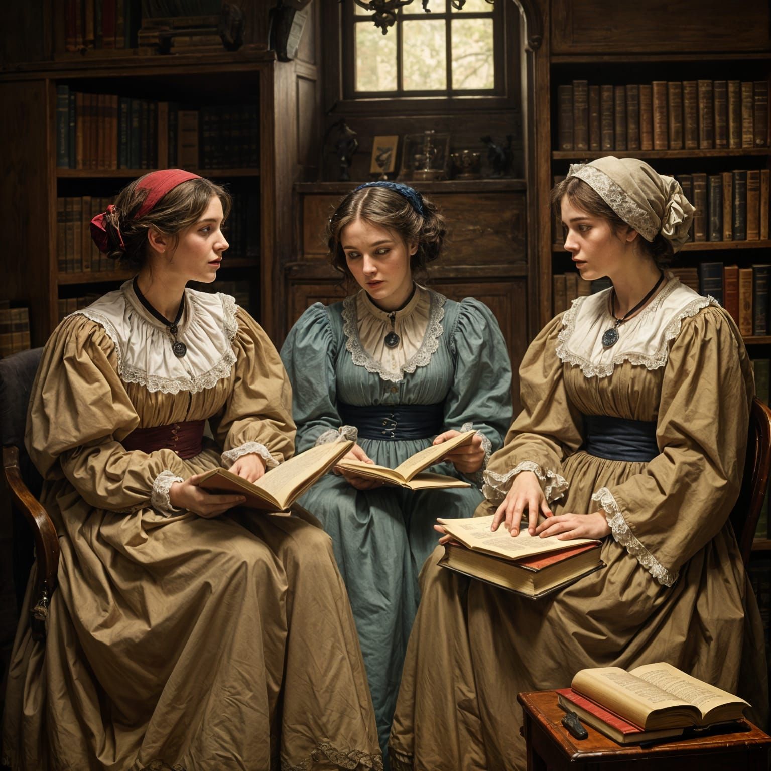 The Bronte Sisters in Victorian Era Portraiture