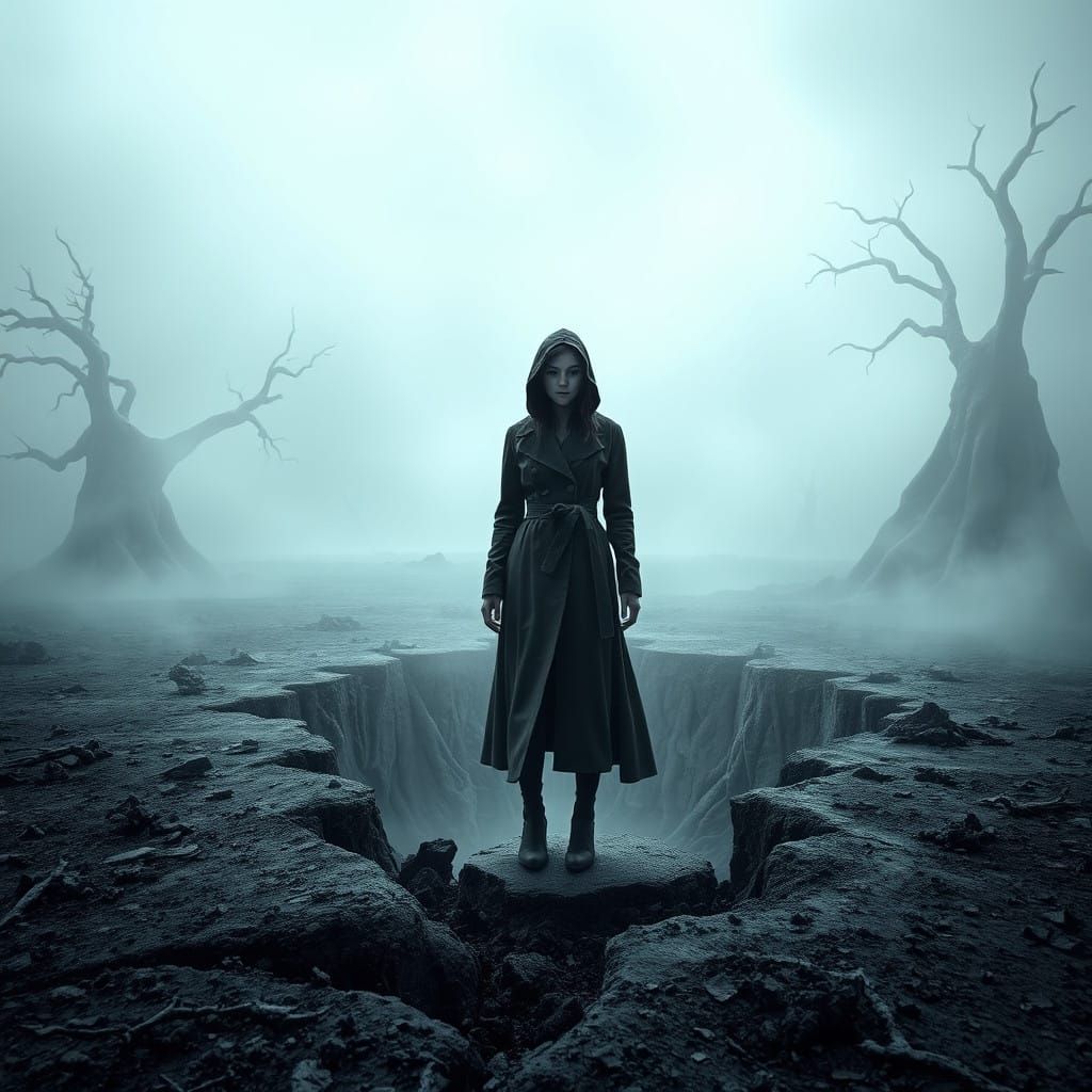 Earth Shattering Moment in a Hyperrealistic Landscape