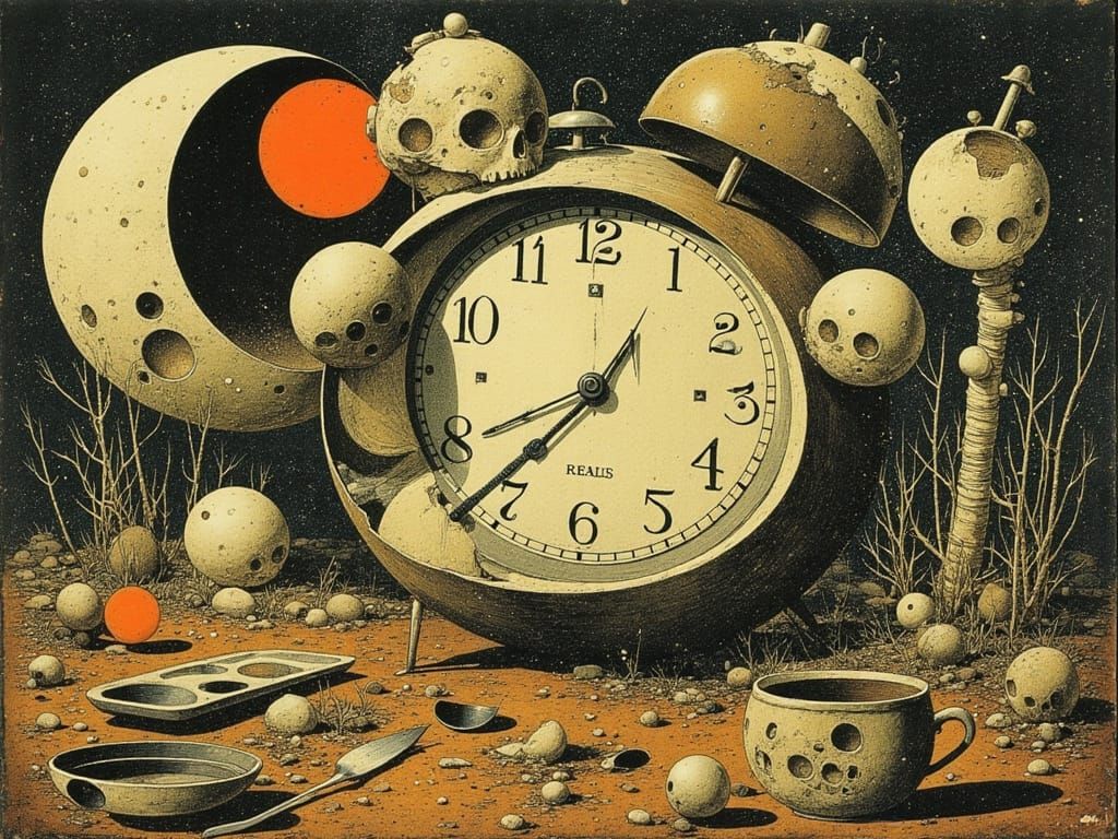 Surreal Dreamscape in Muted Palette