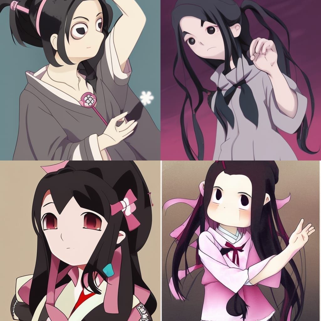 Nezuko Kamado Anime Key Visual Art
