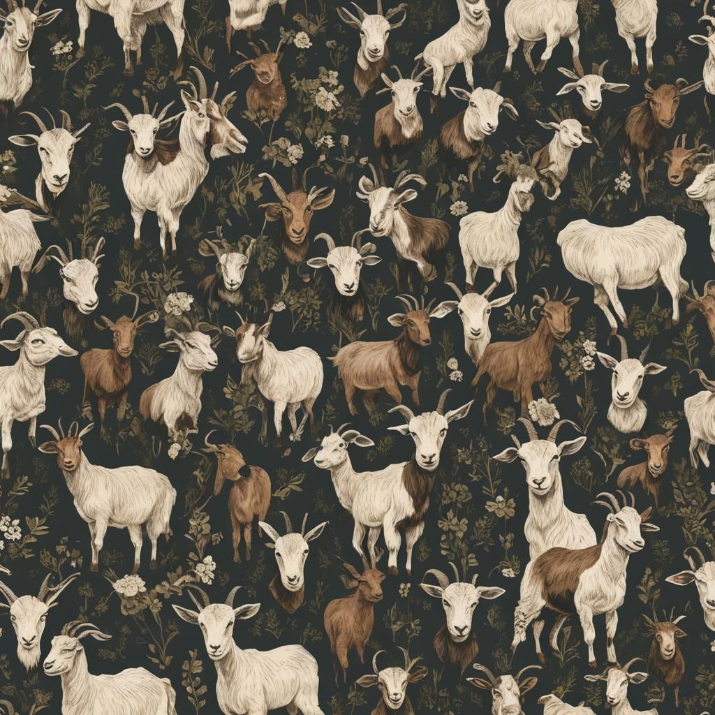 A Majestic Goat Generated by AI