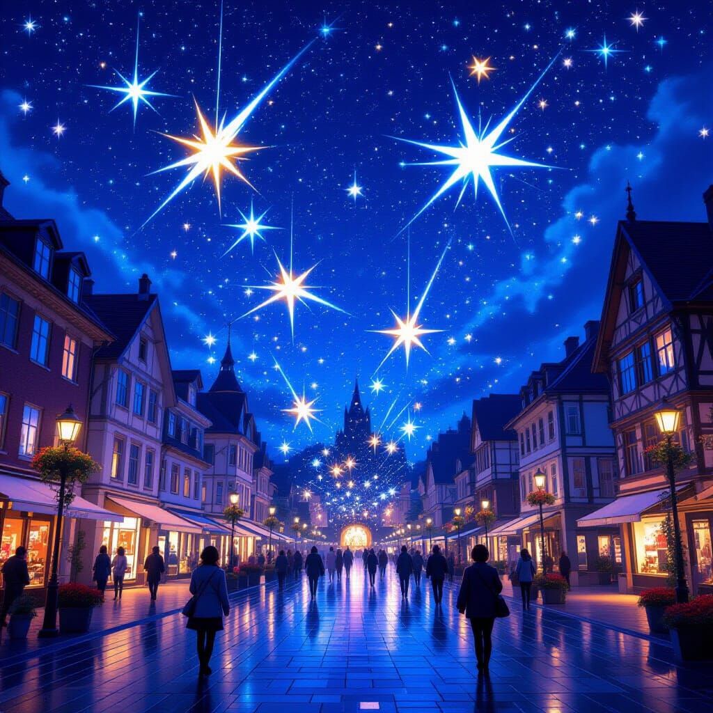 Town Square Lights Up for Starfall Night Festival