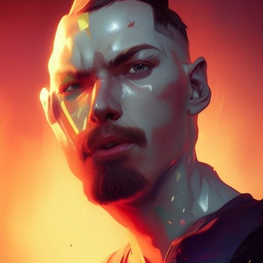 Hyperdetailed Gamer Portrait with Dynamic Lighting