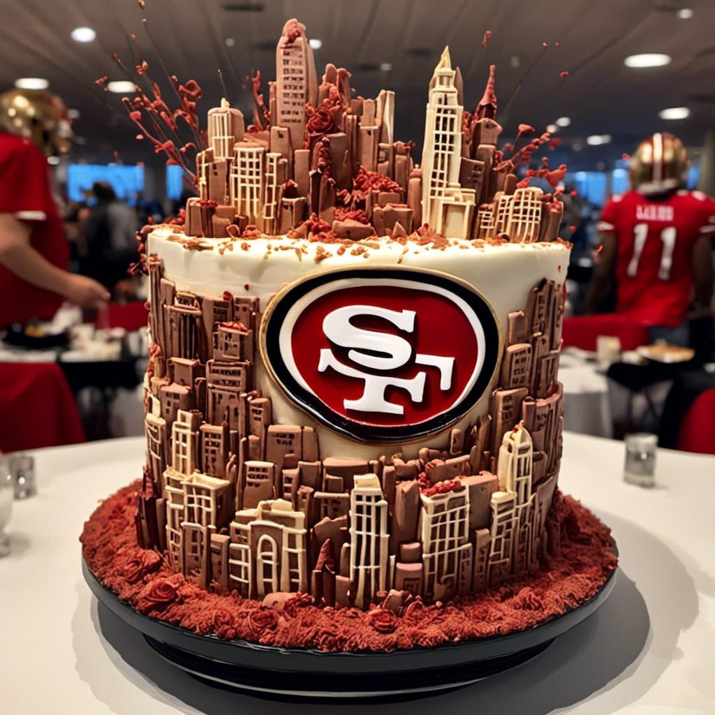 San Francisco 49ers Cake: Hyperdetailed Design