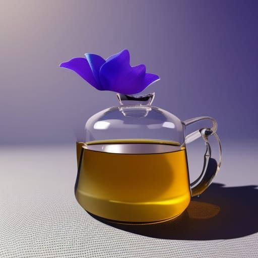 Butterfly Pea Tea: 3D Rendered Game Graphics