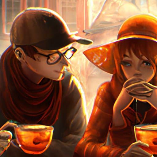 Boyfriend and Girlfriend Concept Art in 8K