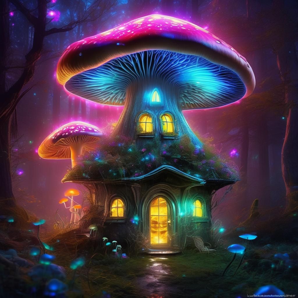 Magic Mushroom House in Exploding Universe