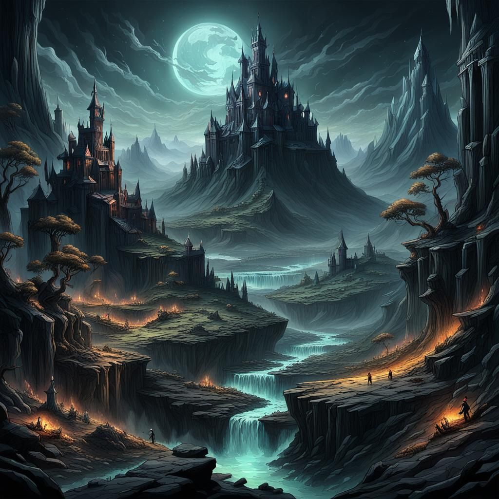 Epic Stygian Fantasy Landscape
