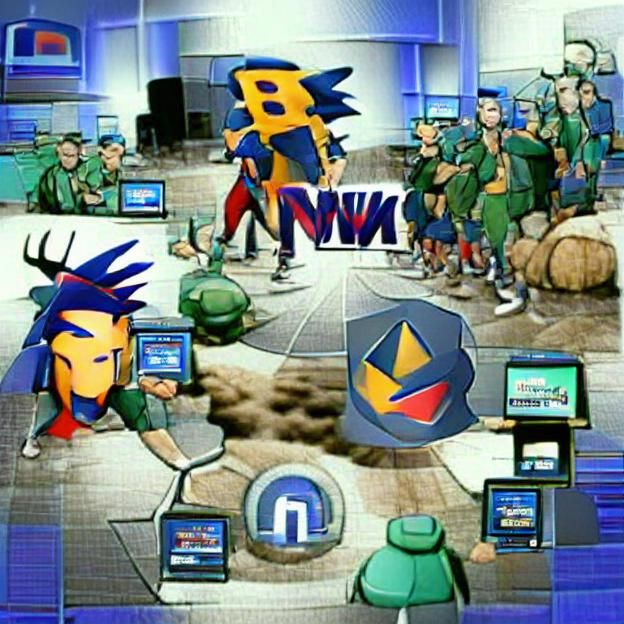 Battle Network Image Generated by AI