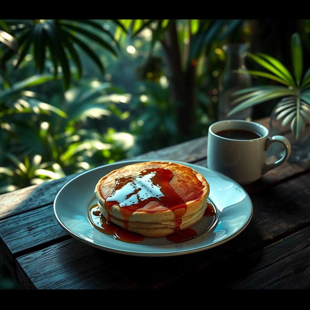Golden Pancake in Jungle Oasis
