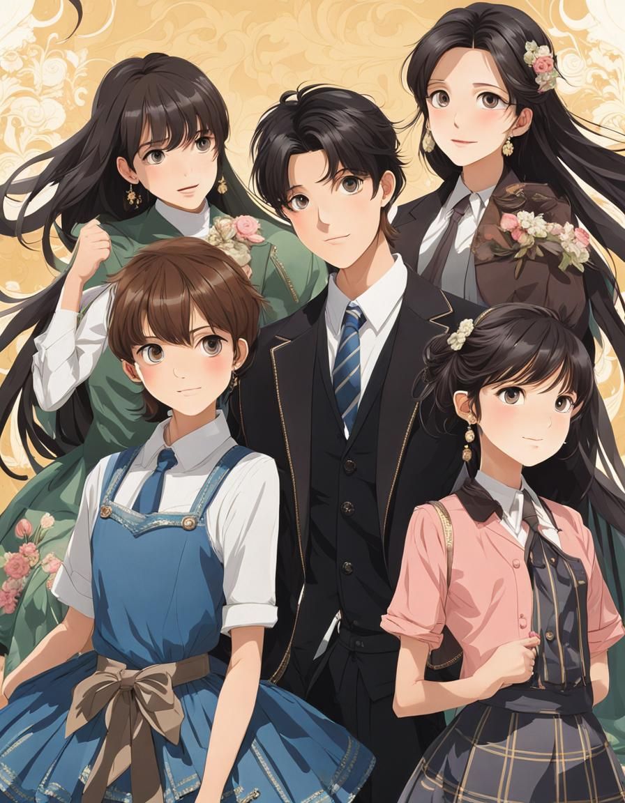 Handsome Man Surrounded by Beautiful Women