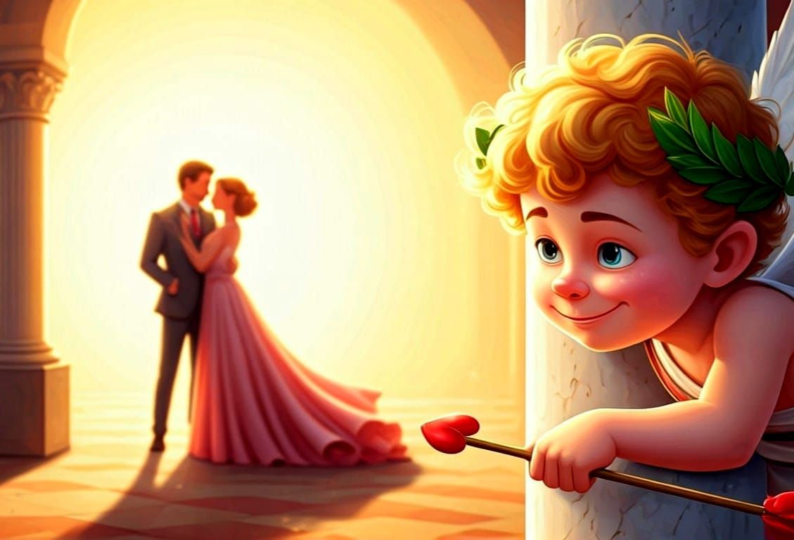 Pixar-Inspired Cupid Concept Art