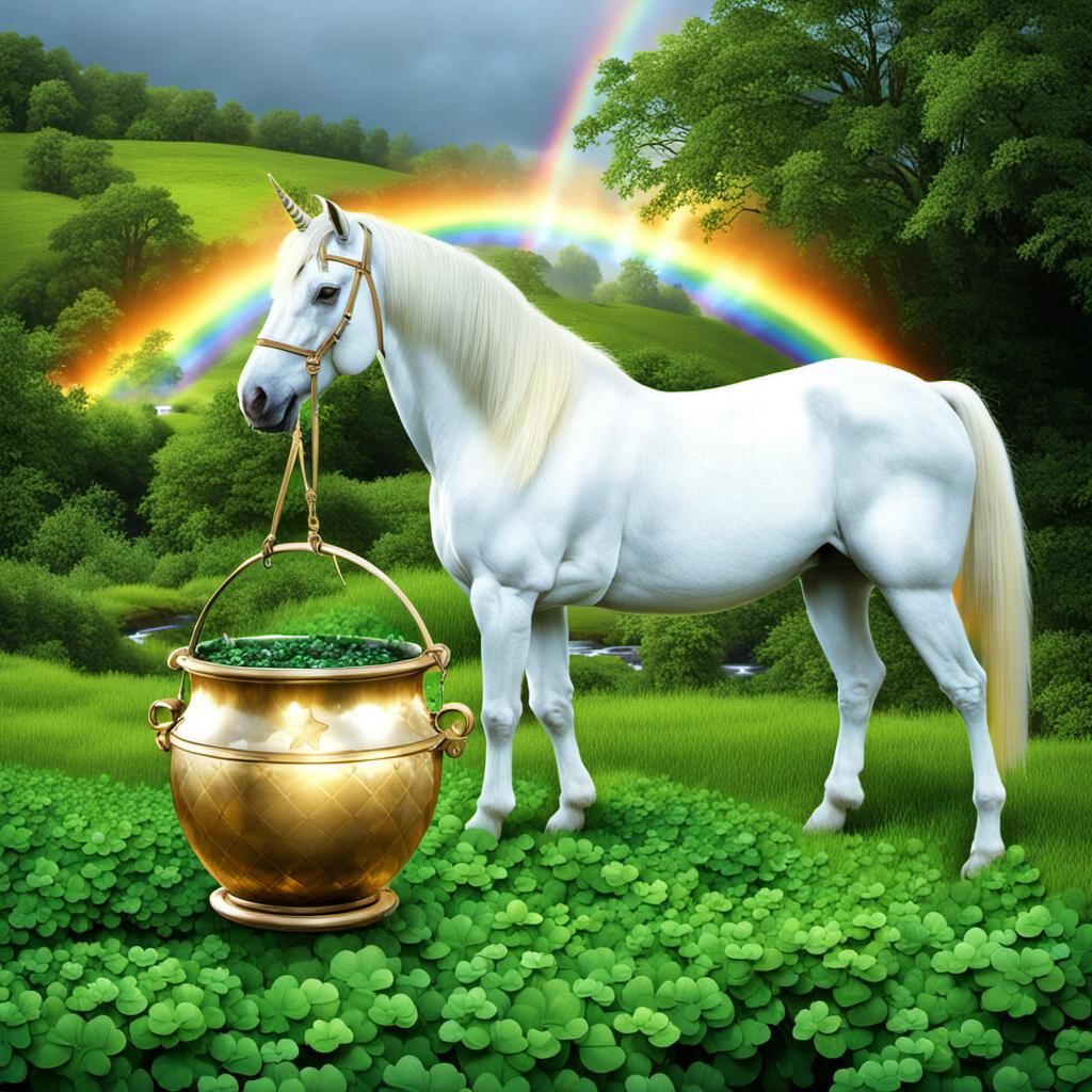 Luck of the Irish: Rainbow, Gold, and Unicorn