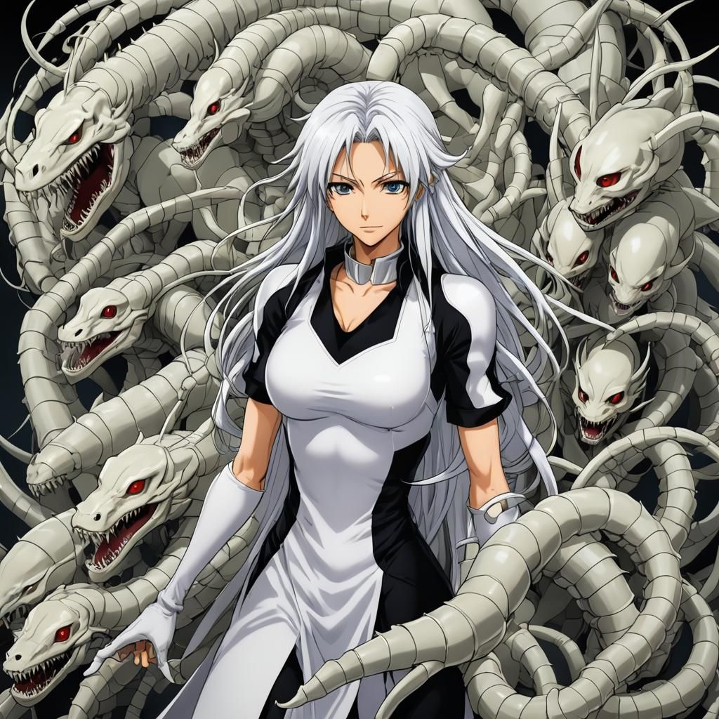 Centipede Arrancar in Anime Key Visual Style