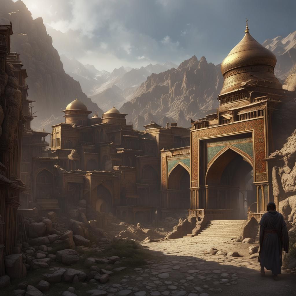 Kapisi Medieval City: Dark Fantasy Concept Art