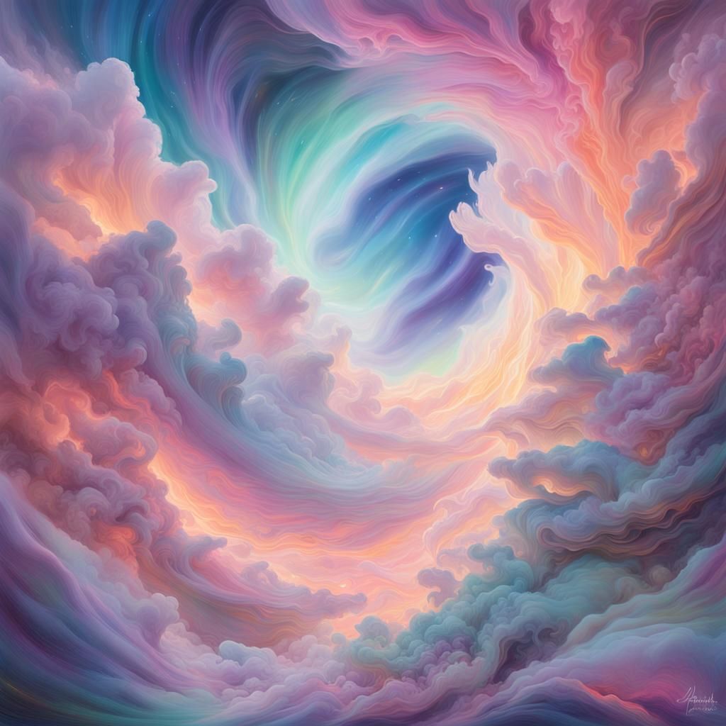 Ethereal Being of Light in a Mystical Aurora